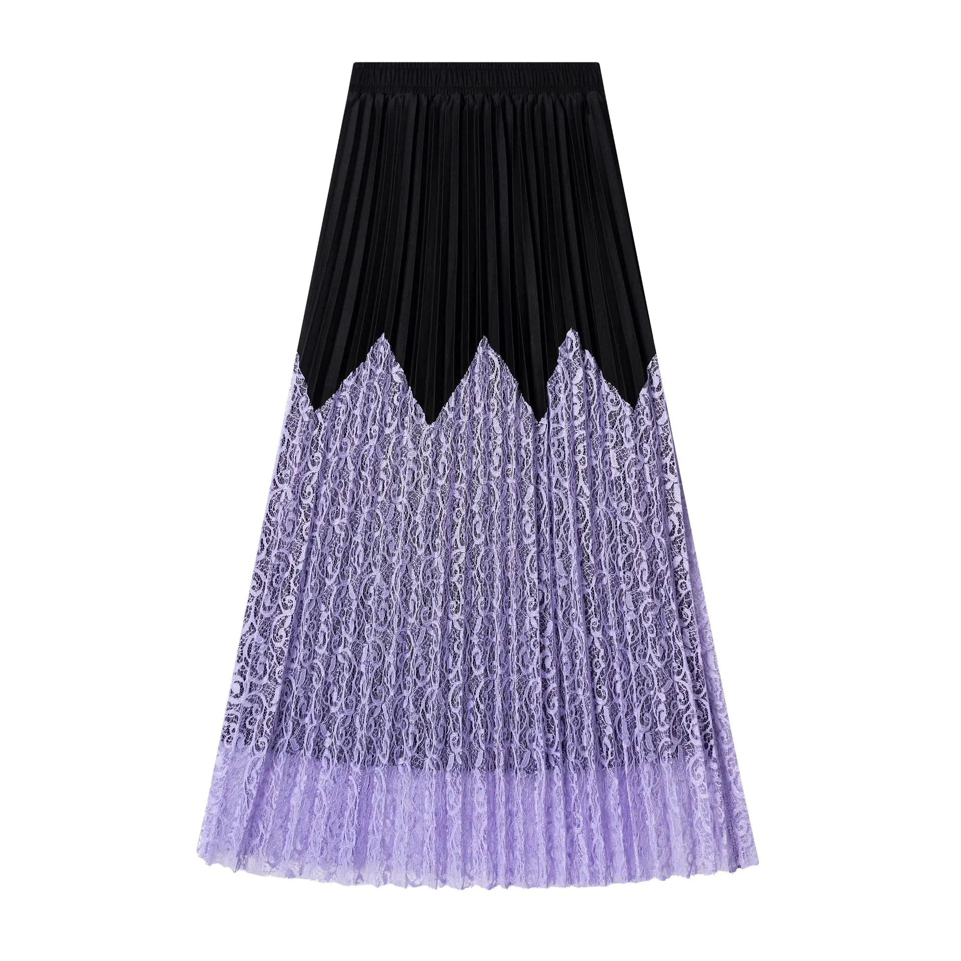 Chic Lace Splicing Pleated Skirt with Draping Color Block Long Evening Gown Stage Performance Traditional Chinese Costume
Chic Lace Splicing Pleated Skirt with Draping Color Block Long Evening Gown Stage Performance Traditional Chinese Costume