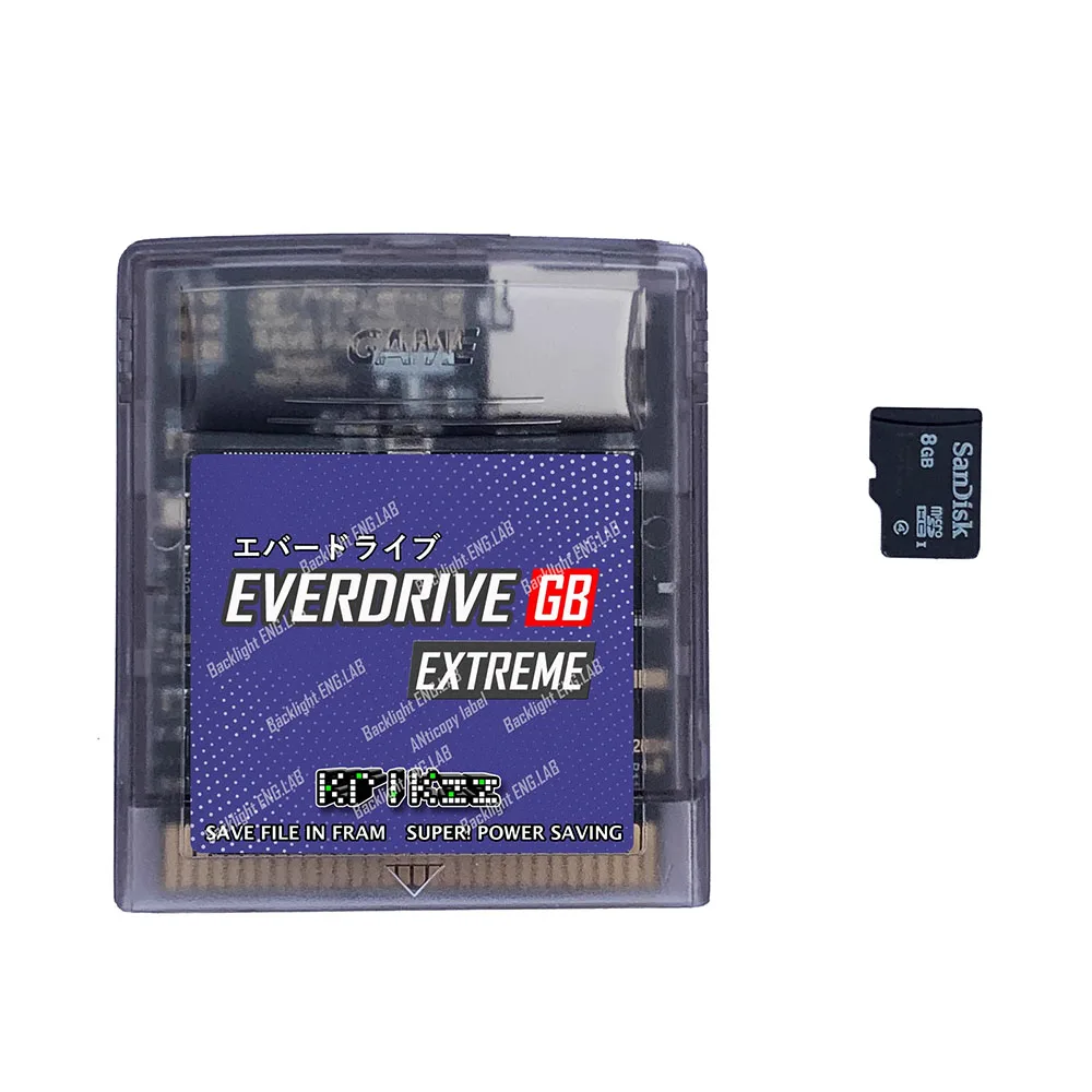 Чип памяти EVERDRIVE GB EXTREME второго поколения с низким энергопотреблением для флэш-карты GBGBC AP
Чип памяти EVERDRIVE GB EXTREME второго поколения с низким энергопотреблением для флэш-карты GBGBC AP