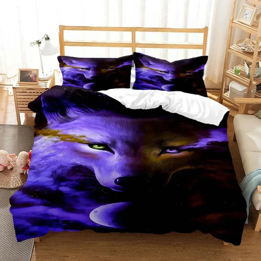 Luxury New 3D Print Wolf Digital Print Polyester Bedding Sets Child Kids Covers Boys Bed Linen Set Bedding Set Comforter Set
Luxury New 3D Print Wolf Digital Print Polyester Bedding Sets Child Kids Covers Boys Bed Linen Set Bedding Set Comforter Set