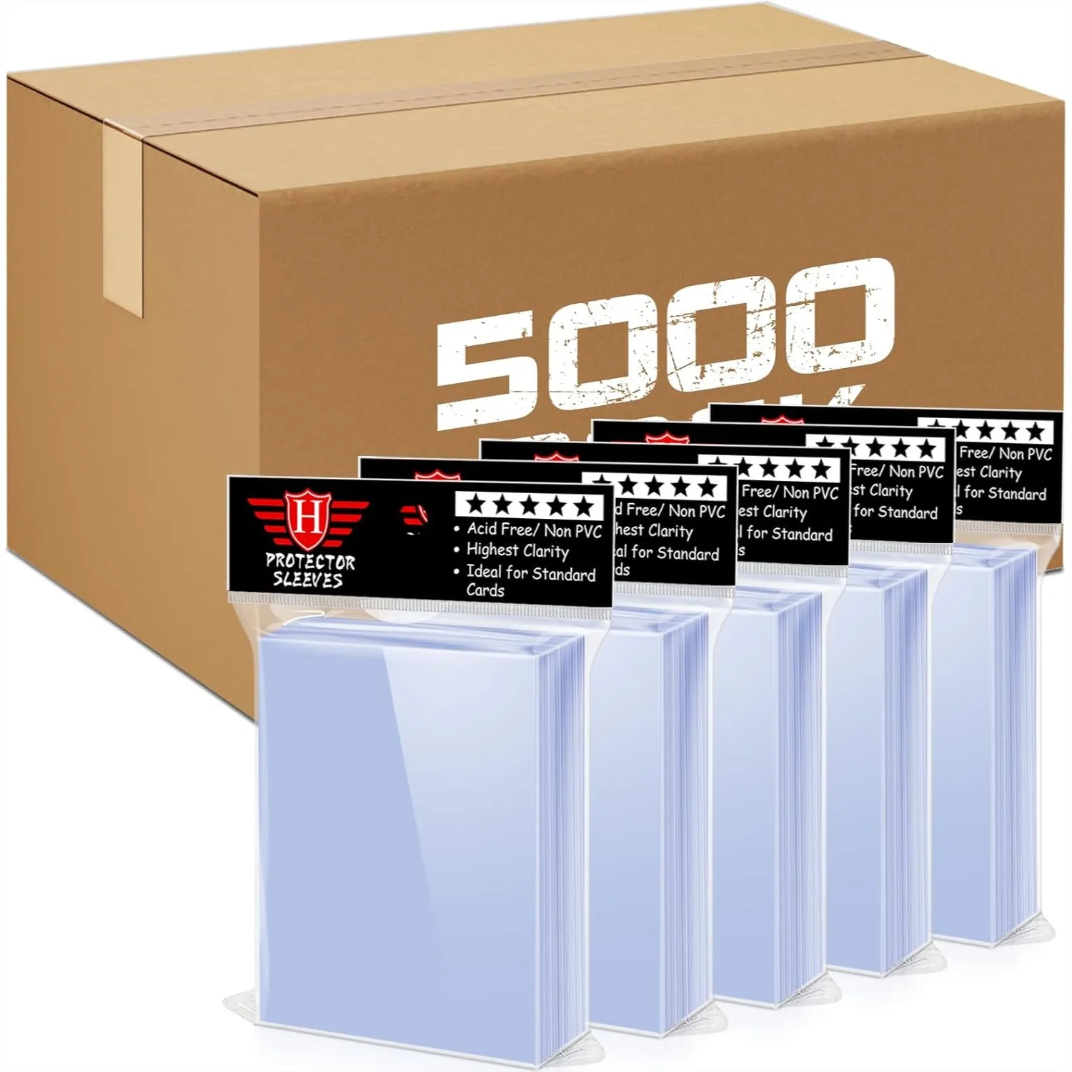 5000 Counts Clear Card Sleeves For Trading Cards Soft Plastic Protector Standard Size 66X91mm
5000 Counts Clear Card Sleeves For Trading Cards Soft Plastic Protector Standard Size 66X91mm