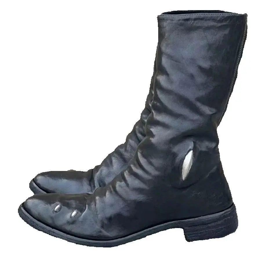 Customized Goodyear Handmade Real Leather Sole men's Customized Real horsehide Leather High Top titanium alloy Boots
Customized Goodyear Handmade Real Leather Sole men's Customized Real horsehide Leather High Top titanium alloy Boots