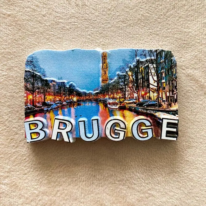 3D Resin Belgium Bruges Fridge Magnets - Canal Night Scene & BRUGGE Lettering Refrigerator Magnet Imanes Nevera Decoración Hogar
3D Resin Belgium Bruges Fridge Magnets - Canal Night Scene & BRUGGE Lettering Refrigerator Magnet Imanes Nevera Decoración Hogar