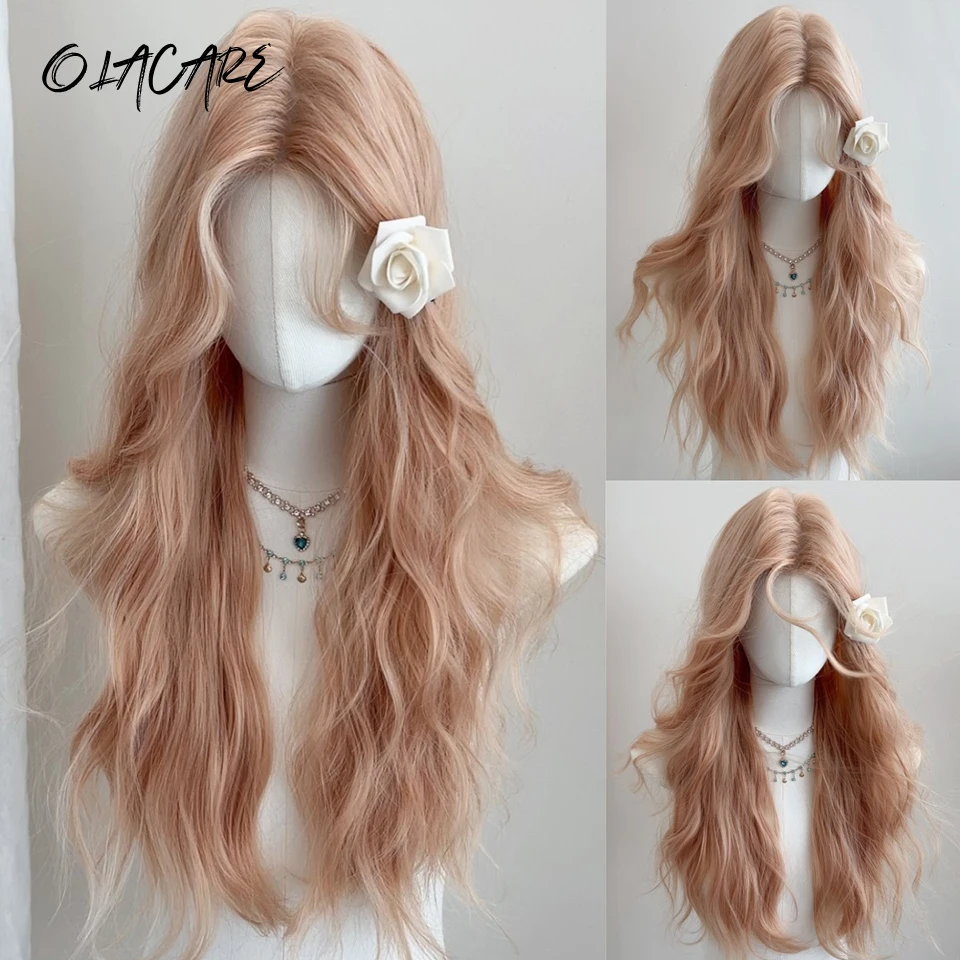 Pink Gold Long Straight Synthetic Wigs with Bangs Cosplay Wig for Women High Temperature Natural Fake Hair LM
Pink Gold Long Straight Synthetic Wigs with Bangs Cosplay Wig for Women High Temperature Natural Fake Hair LM