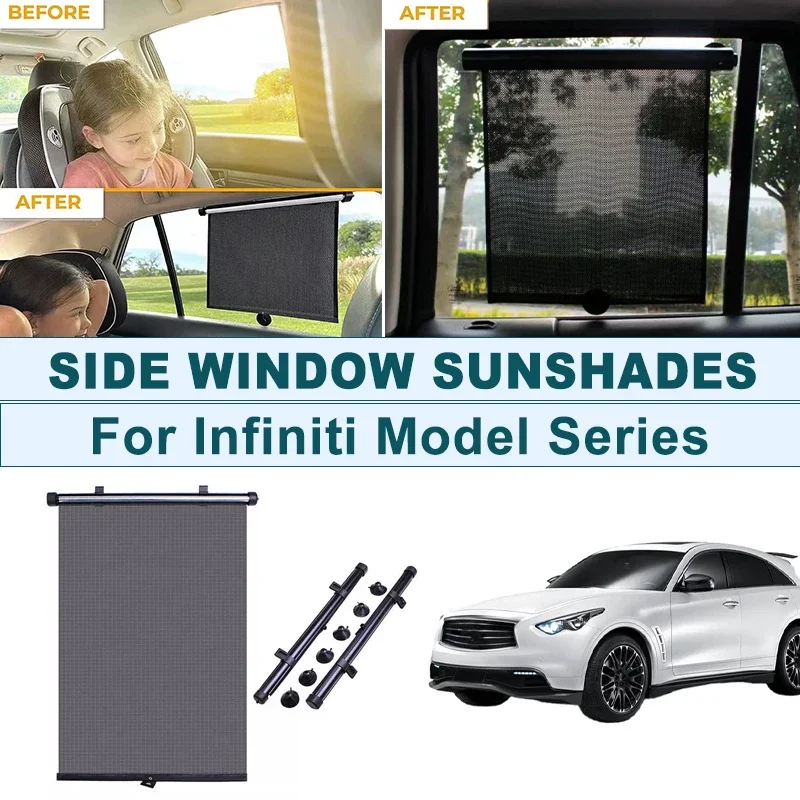 2Pcs UV Protection Retractable Car Side Window Sun Shade Roller Blinds For Infiniti Q50 Q60 Q70 QX50 QX55 QX60 QX80 EX FX G M
2Pcs UV Protection Retractable Car Side Window Sun Shade Roller Blinds For Infiniti Q50 Q60 Q70 QX50 QX55 QX60 QX80 EX FX G M