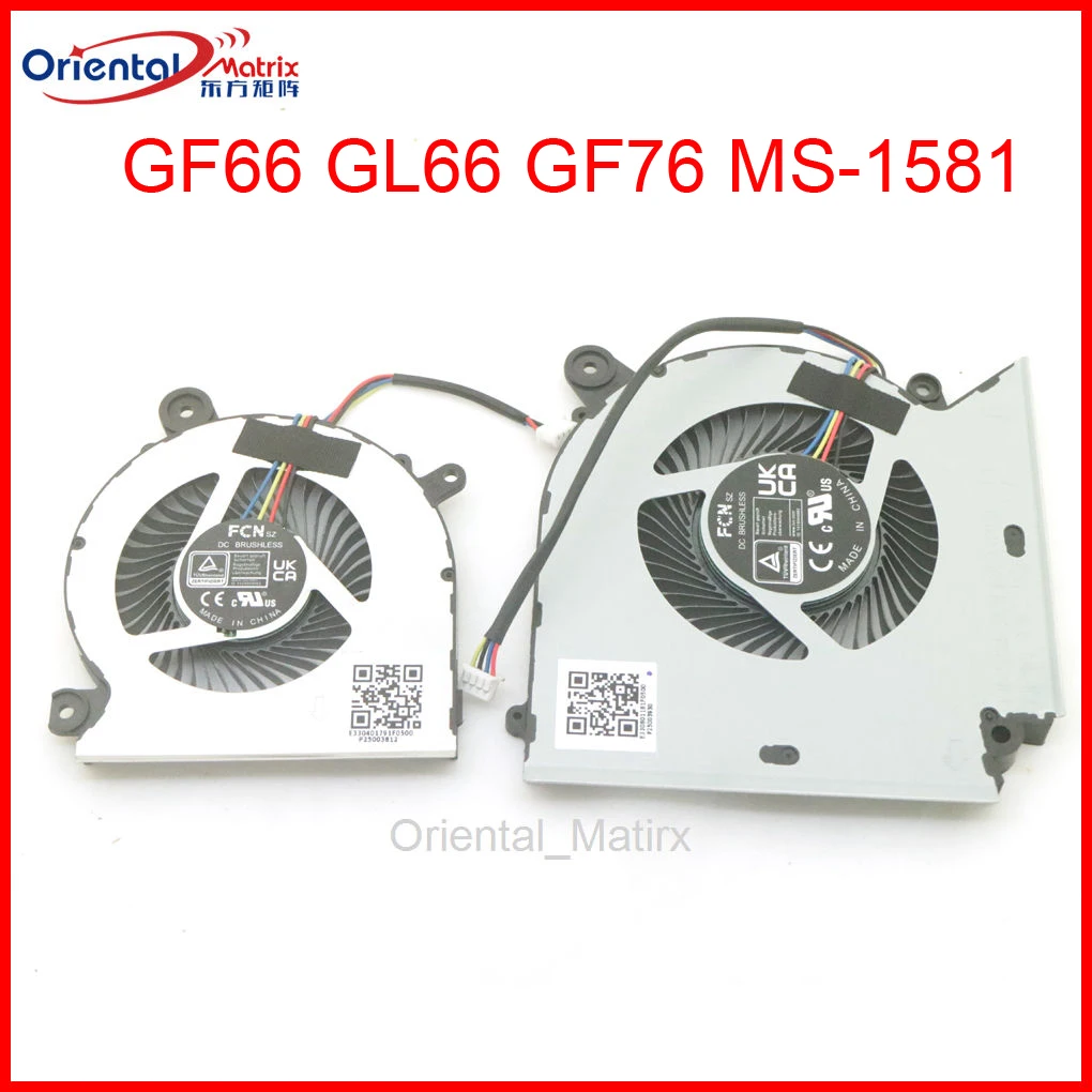 NEW DFS5K221155724 DFS5L22H05G86C EP DC5V 4Pin Fan For MSI GF66 GL66 GF76 MS-1581 N477 N476 N475 CPU GPU Cooler Fan
NEW DFS5K221155724 DFS5L22H05G86C EP DC5V 4Pin Fan For MSI GF66 GL66 GF76 MS-1581 N477 N476 N475 CPU GPU Cooler Fan