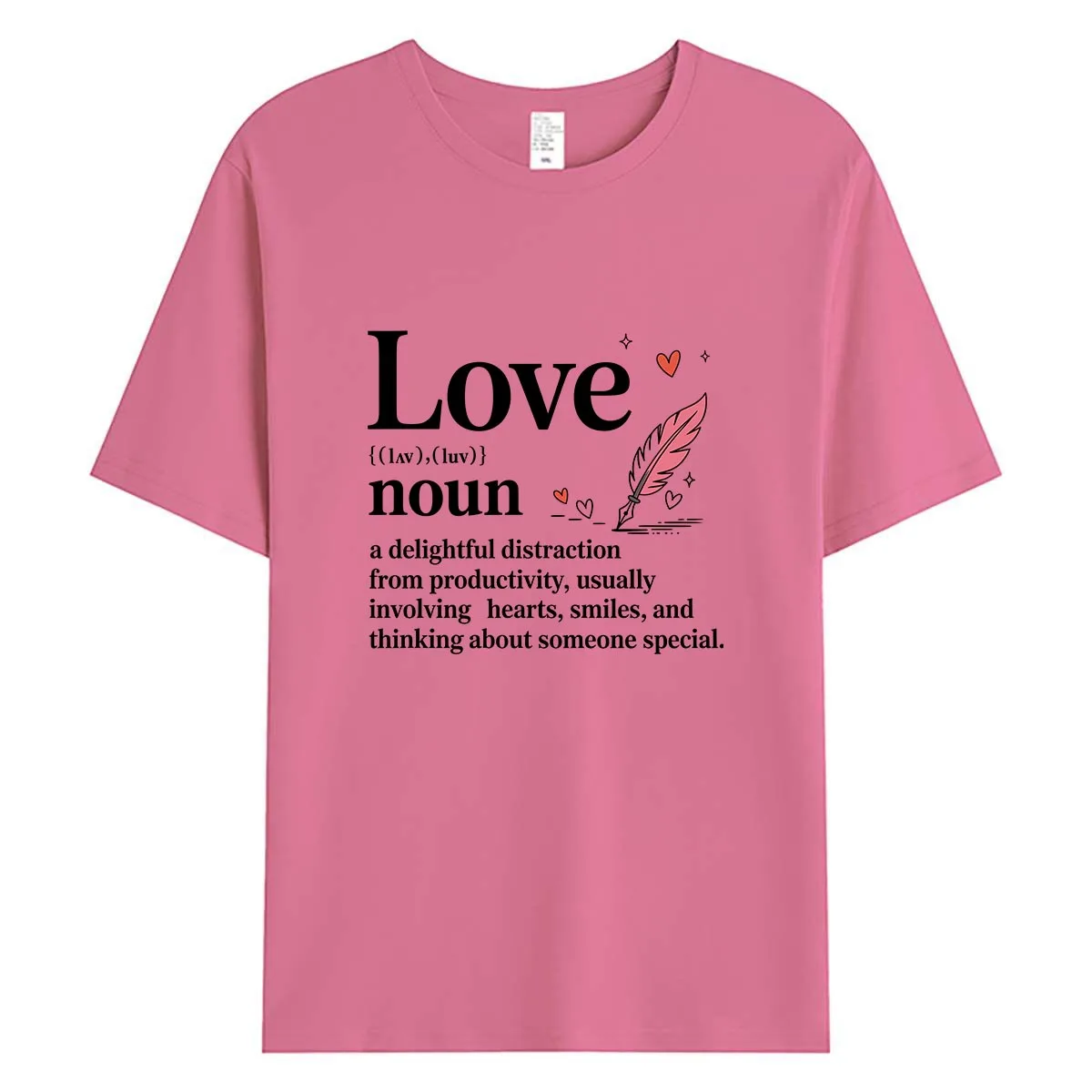 Women's Casual Cotton T-Shirt with Feather and Heart Print - Soft Breathable Short Sleeve Tee for Daily Wear, Summer Fashion Top
Women's Casual Cotton T-Shirt with Feather and Heart Print - Soft Breathable Short Sleeve Tee for Daily Wear, Summer Fashion Top