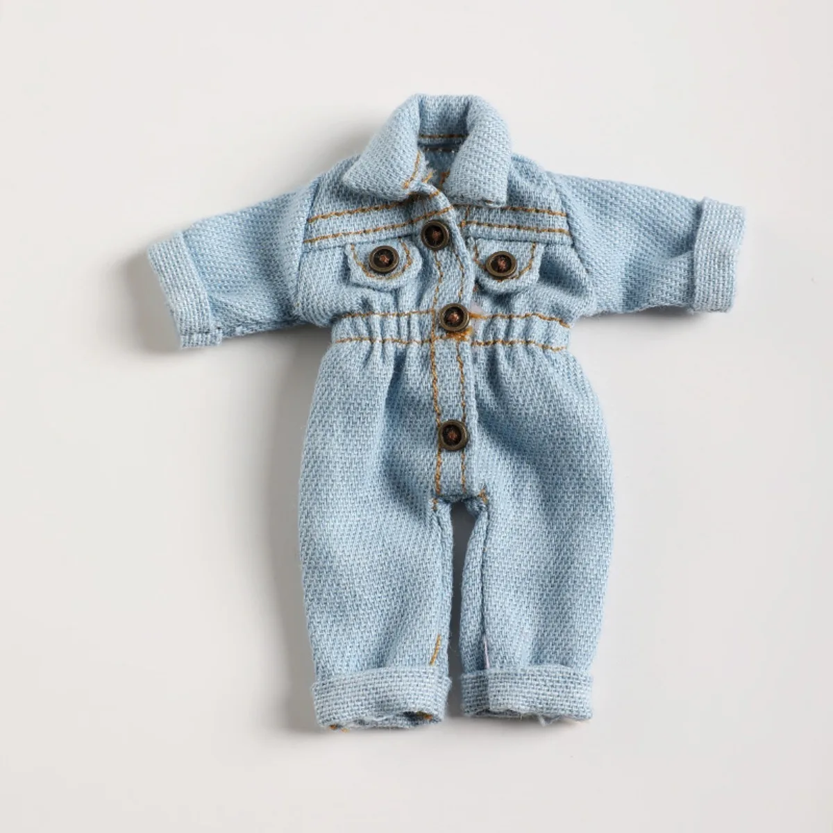 Denim Jumpsuit for Ob11 Doll 1/12 BJD Doll Clothes Casual Overalls Outfit for 12-16cm Dolls Doll Accessories
Denim Jumpsuit for Ob11 Doll 1/12 BJD Doll Clothes Casual Overalls Outfit for 12-16cm Dolls Doll Accessories