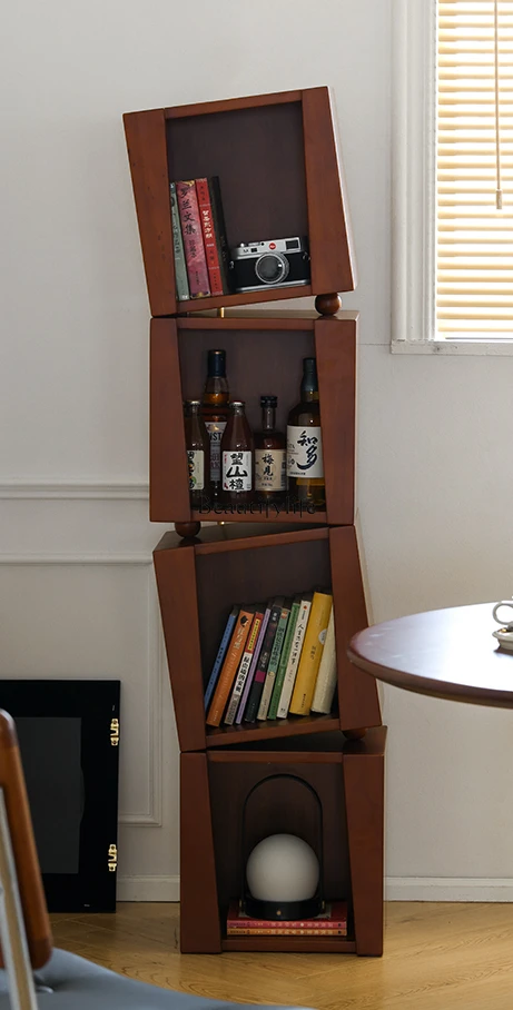 Nordic Short Side Table Solid Wood Vintage Bookcase Wall Combination Floor Shelf
Nordic Short Side Table Solid Wood Vintage Bookcase Wall Combination Floor Shelf
