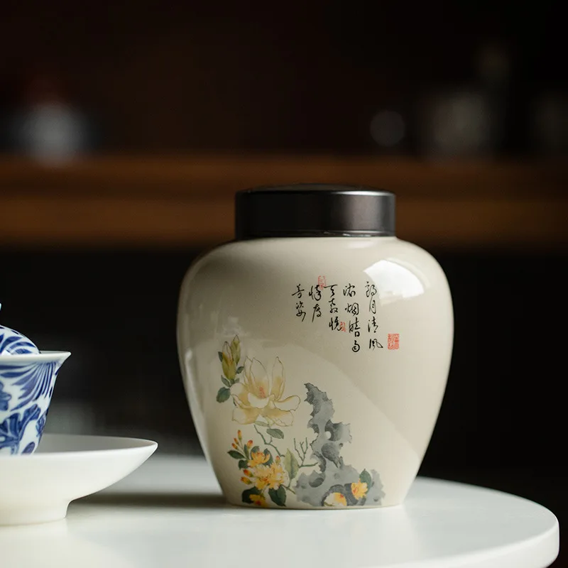 Ceramic Jar Lid Sealed Beans Medicinal Storage Tea Decoration
Ceramic Jar Lid Sealed Beans Medicinal Storage Tea Decoration