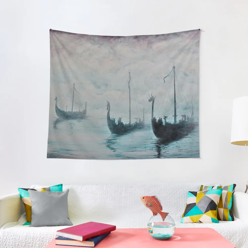 Viking ships from the mist Tapestry Outdoor Decor Wall Decoration Items Aesthetic Home Decor Tapestry
Viking ships from the mist Tapestry Outdoor Decor Wall Decoration Items Aesthetic Home Decor Tapestry