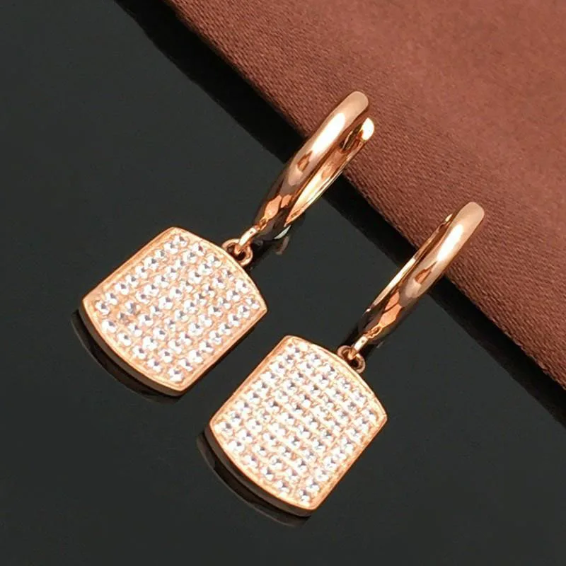 585 Purple Gold Plated 14K Rose Gold Square Earings Fashion Light Luxury Diamond Style Earrings for Women Banquet Jewelry
585 Purple Gold Plated 14K Rose Gold Square Earings Fashion Light Luxury Diamond Style Earrings for Women Banquet Jewelry