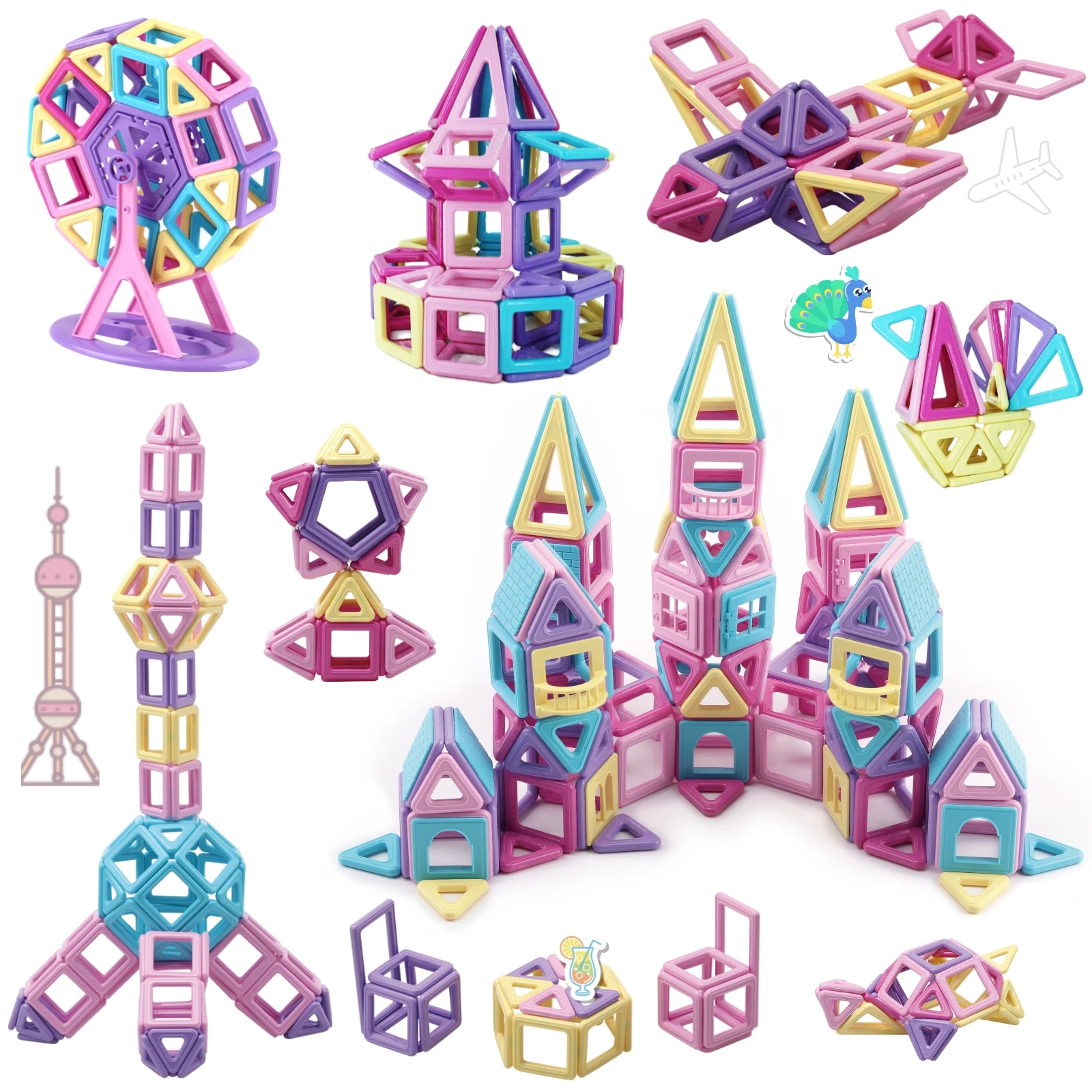 159PCS Magnetic Building Blocks for Kids STEM Educational Toys with Ferris Wheel & Castle Building Kit
159PCS Magnetic Building Blocks for Kids STEM Educational Toys with Ferris Wheel & Castle Building Kit