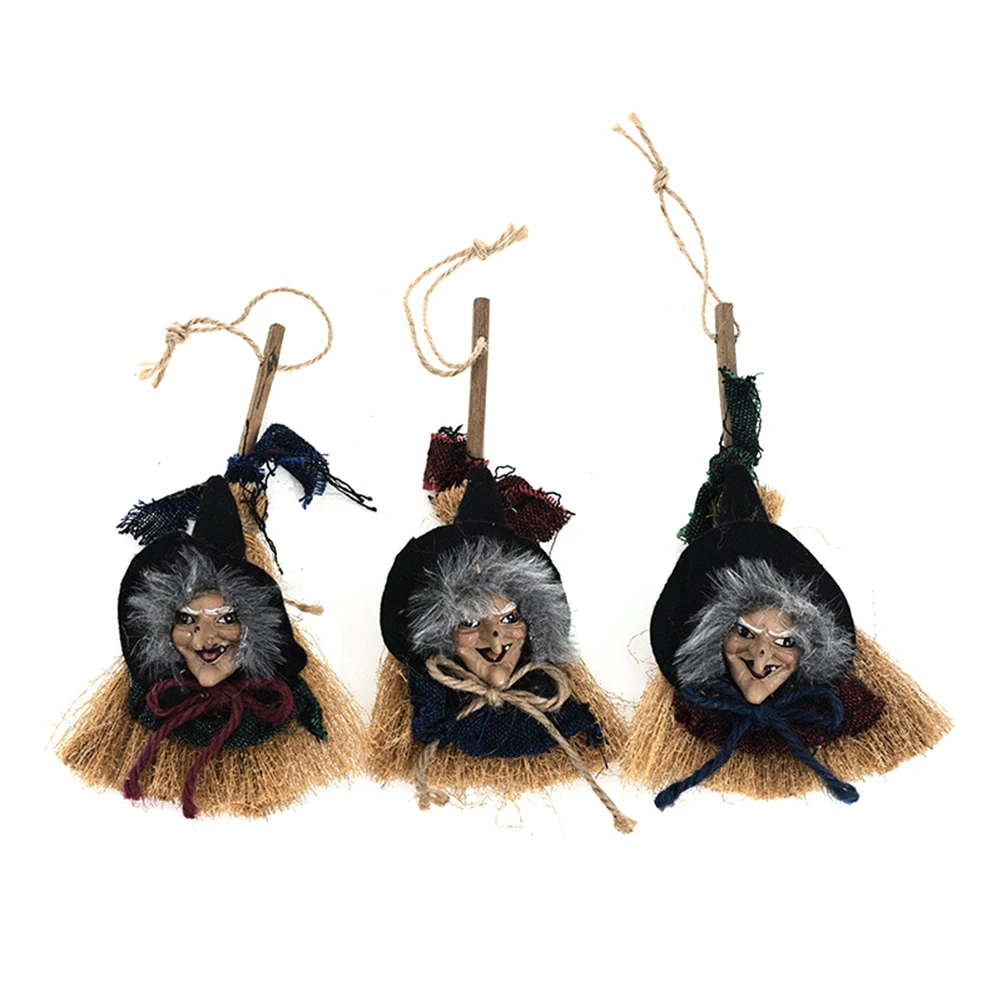 3 pcs Witch Broom Pendant Halloween Costume Kids Hanging Ornament Wizard Broomstick Home Accessories
3 pcs Witch Broom Pendant Halloween Costume Kids Hanging Ornament Wizard Broomstick Home Accessories