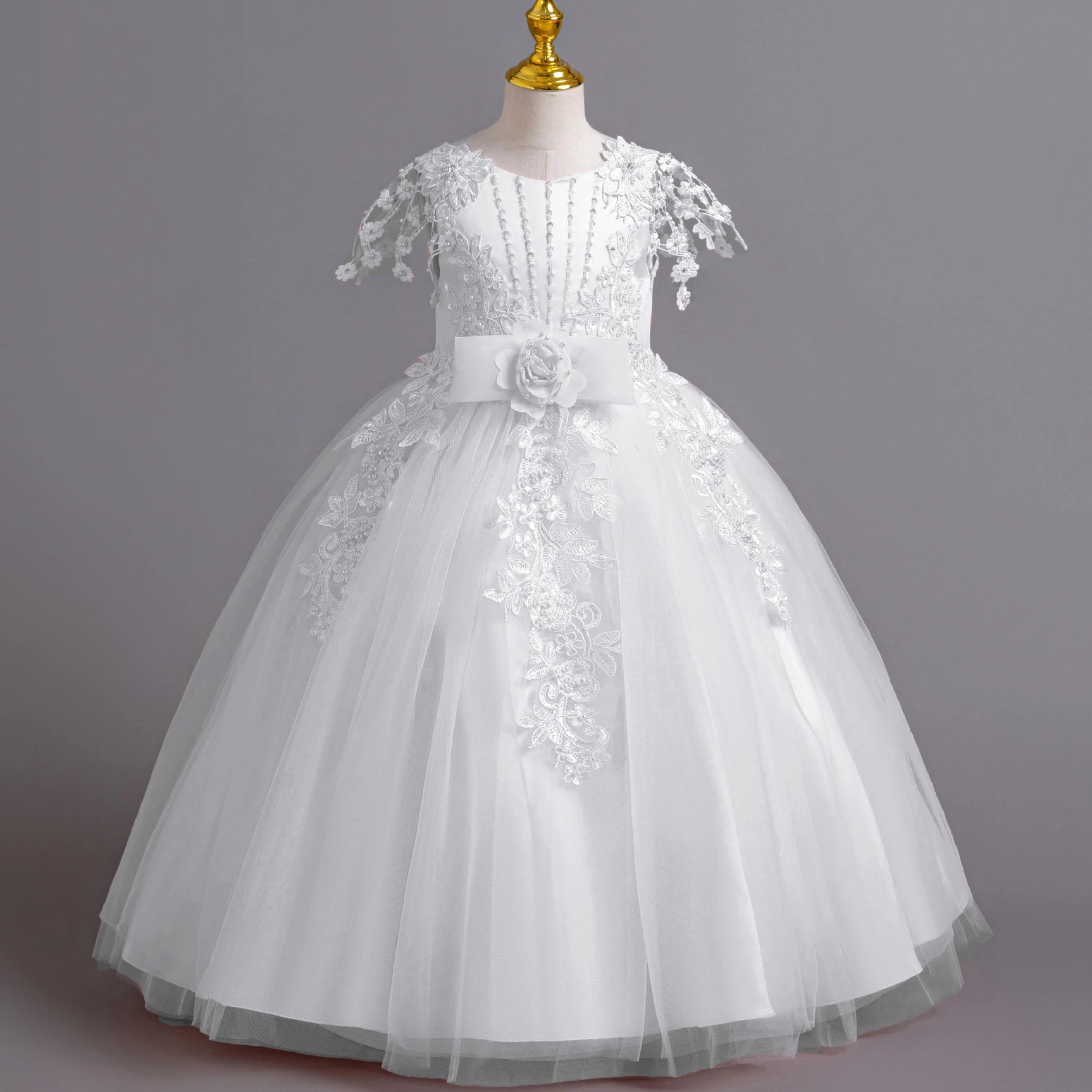Michella Fashion Little Big Girls Embroidered Bowknot Wedding Flower Girl Birthday Party Pageant Formal Dress AC135
Michella Fashion Little Big Girls Embroidered Bowknot Wedding Flower Girl Birthday Party Pageant Formal Dress AC135