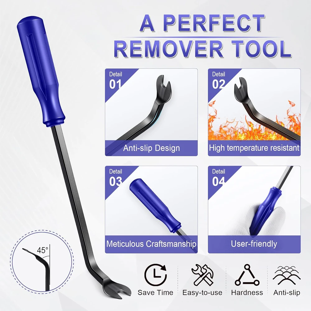 Auto Trim Removal Tool kit Car Accessories Clip Pry Tools Kit Car Door Panel Rivet Pliers Tool Kit Interior Fastener Puller
Auto Trim Removal Tool kit Car Accessories Clip Pry Tools Kit Car Door Panel Rivet Pliers Tool Kit Interior Fastener Puller