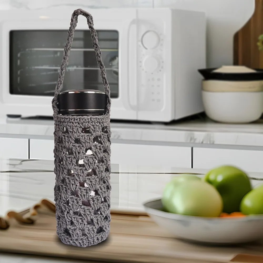 Creative New Kitchen Accessories Knitted Water Bottle Cover Handmade Vintage Cup Pouch Reusable Water Cup Sleeve
Creative New Kitchen Accessories Knitted Water Bottle Cover Handmade Vintage Cup Pouch Reusable Water Cup Sleeve