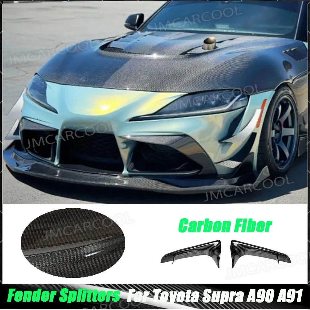 For Toyota SUPRA A90 A91 MK5 J29 2020-2025 Dry Carbon Fiber Front Bumper Air Vent Cover Canards Spoiler Splitter Fins Canards
For Toyota SUPRA A90 A91 MK5 J29 2020-2025 Dry Carbon Fiber Front Bumper Air Vent Cover Canards Spoiler Splitter Fins Canards