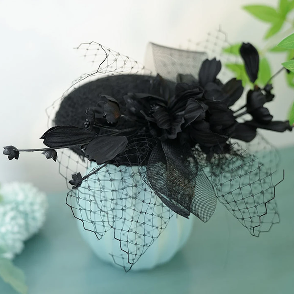 Black Lace Crochet Church Fascinator Hat with Veil Flower for Women Lady Cocktail Tea Party Stewardess Dress Hats Accessory
Black Lace Crochet Church Fascinator Hat with Veil Flower for Women Lady Cocktail Tea Party Stewardess Dress Hats Accessory