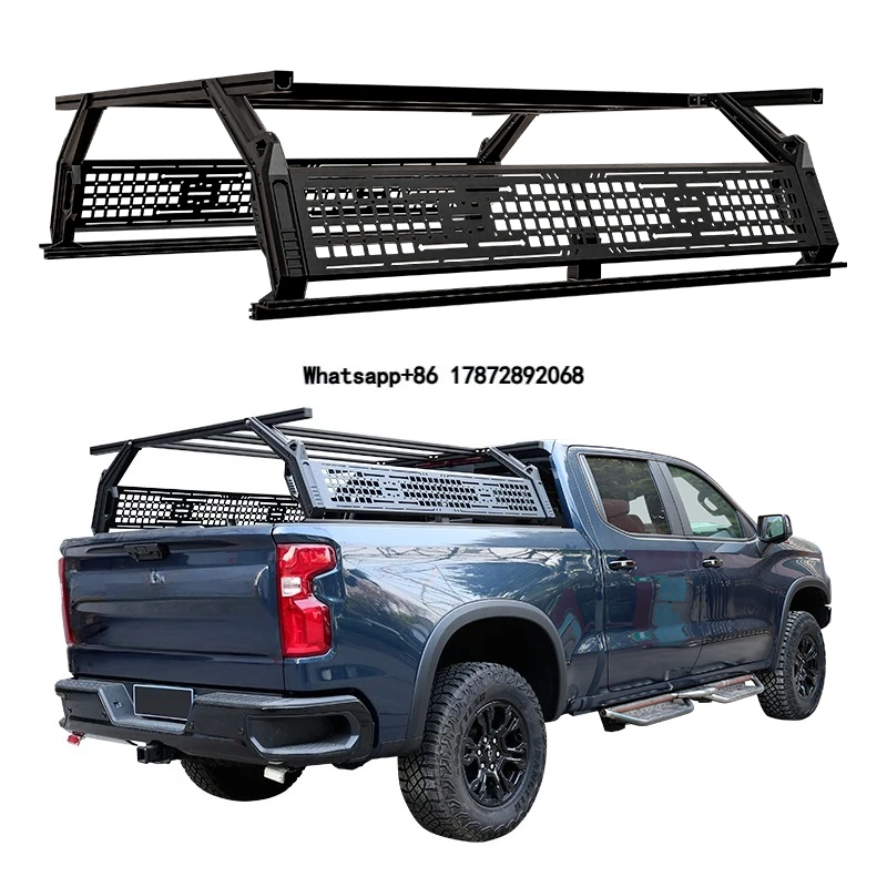 Upgrade Heavy Duty Aluminum Truck Bed Rack 400lbs Capacity Fits for F150 Chevy Silverado for Offroad Rear Roof Rack
Upgrade Heavy Duty Aluminum Truck Bed Rack 400lbs Capacity Fits for F150 Chevy Silverado for Offroad Rear Roof Rack