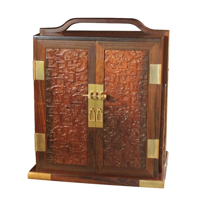 Suitcase, mahogany storage box, retro hand-carved suitcase.
Suitcase, mahogany storage box, retro hand-carved suitcase.