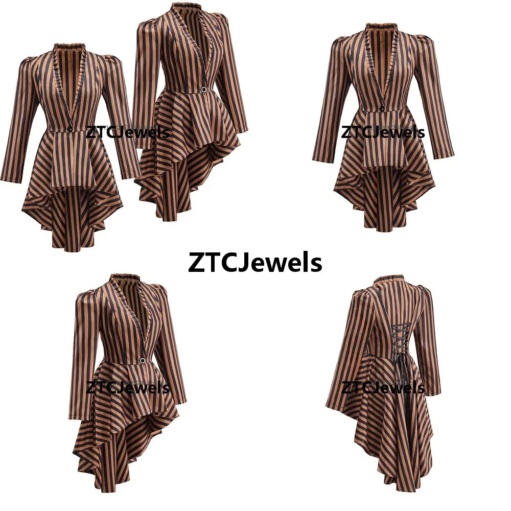 Victorian Steampunk Tailcoat Gothic Tuxedo Dress Medieval Vintage Costume for Women Halloween Carnival Cosplay Outfit
Victorian Steampunk Tailcoat Gothic Tuxedo Dress Medieval Vintage Costume for Women Halloween Carnival Cosplay Outfit