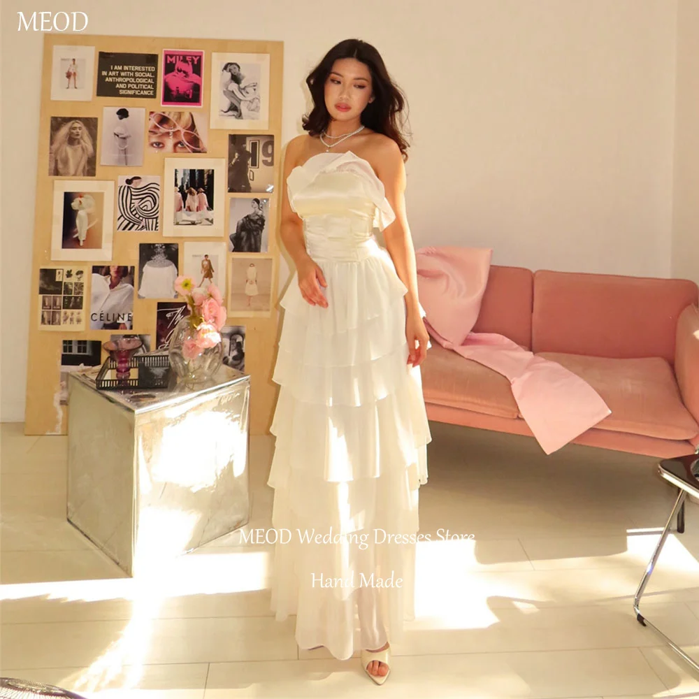 MEOD Chiffon Vintage Wedding Dresses Bride Tiered Backless Formal Strapless Vestidos De Novia Sleeveless Vestido Customized
MEOD Chiffon Vintage Wedding Dresses Bride Tiered Backless Formal Strapless Vestidos De Novia Sleeveless Vestido Customized