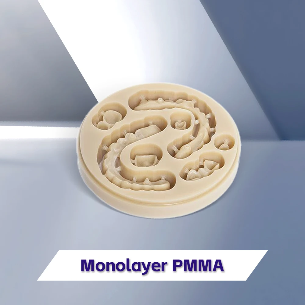 Monolayer PMMA Disc 98,12-30mm Temporary Restorations Dental Lab Materials Open System CAD/CAM Materials Resin
Monolayer PMMA Disc 98,12-30mm Temporary Restorations Dental Lab Materials Open System CAD/CAM Materials Resin