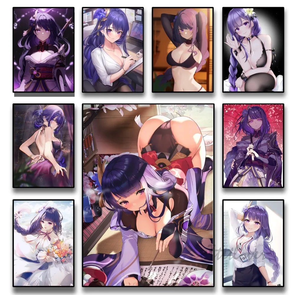 Raiden Shogun Genshin Anime Girl Sexy Poster Paper Print Home Living Room Bedroom Bar Restaurant Cafe Art Painting Decor
Raiden Shogun Genshin Anime Girl Sexy Poster Paper Print Home Living Room Bedroom Bar Restaurant Cafe Art Painting Decor