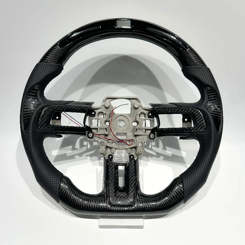 Suitable Mustang Steering Wheel 2015-2023 with Black Carbon Fiber with LED Display Factory Direct Sales Mustan
Suitable Mustang Steering Wheel 2015-2023 with Black Carbon Fiber with LED Display Factory Direct Sales Mustan