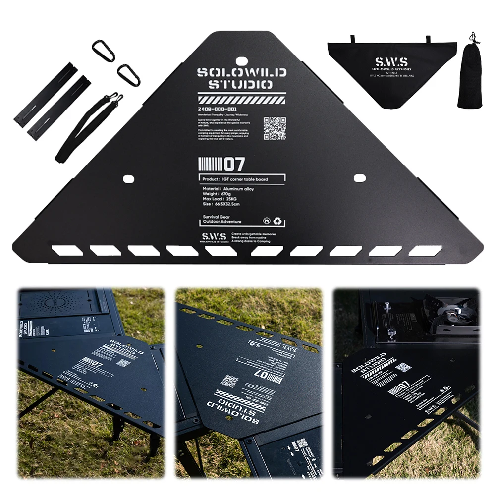 IGT Table Triangle Board Multifunctional IGT Table Extension Board Portable Table Triangle Connecting Plate for Outdoor Camping
IGT Table Triangle Board Multifunctional IGT Table Extension Board Portable Table Triangle Connecting Plate for Outdoor Camping