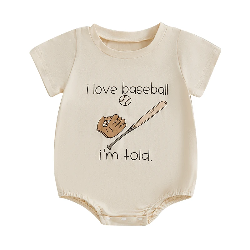 Baby Boys Girls Romper Short Sleeve Crew Neck Baseball Print Bodysuit Newborn Playsuit
Baby Boys Girls Romper Short Sleeve Crew Neck Baseball Print Bodysuit Newborn Playsuit
