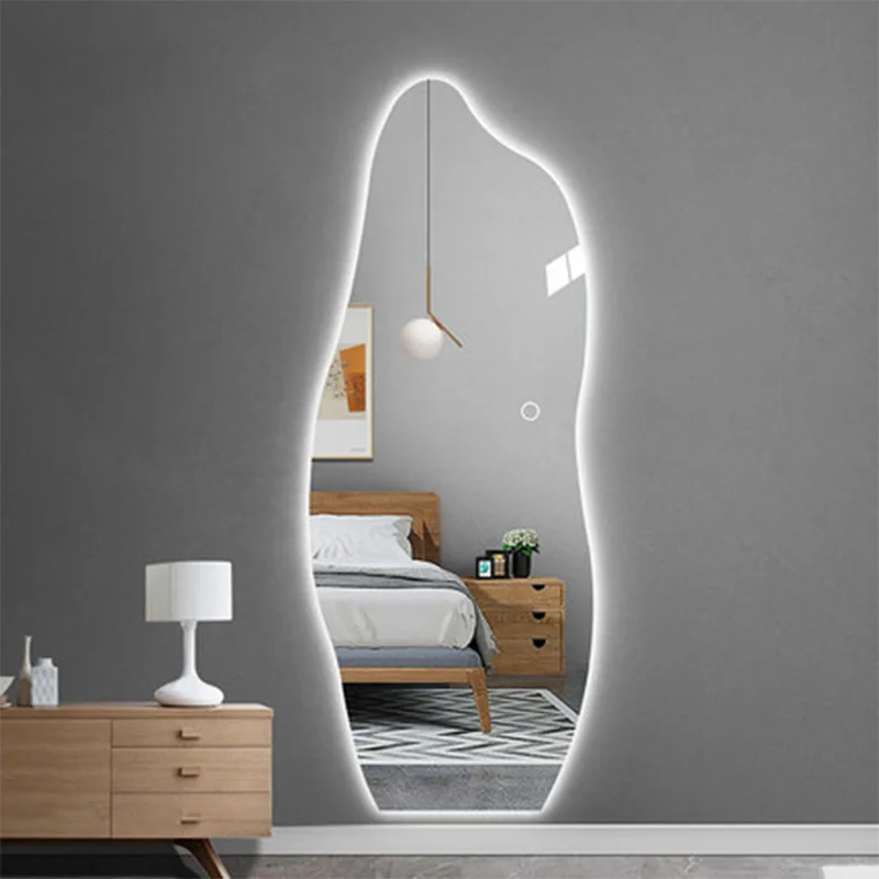 Smart full-body mirror household floor-to-ceiling full-length mirror special-shaped wall-mounted cloakroom mirror with lamp
Smart full-body mirror household floor-to-ceiling full-length mirror special-shaped wall-mounted cloakroom mirror with lamp