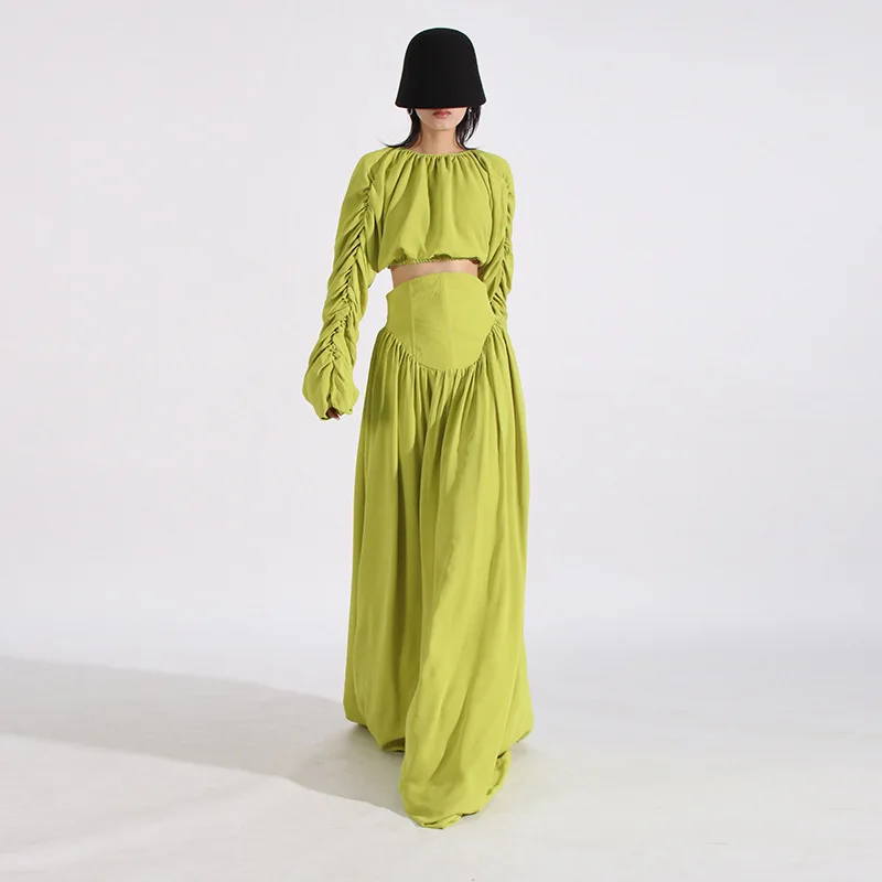 Spring Summer Women's French Pleated High Waist Skirt Matching Set Two Piece Outfits Casual Elegant Jumpsuit
Spring Summer Women's French Pleated High Waist Skirt Matching Set Two Piece Outfits Casual Elegant Jumpsuit