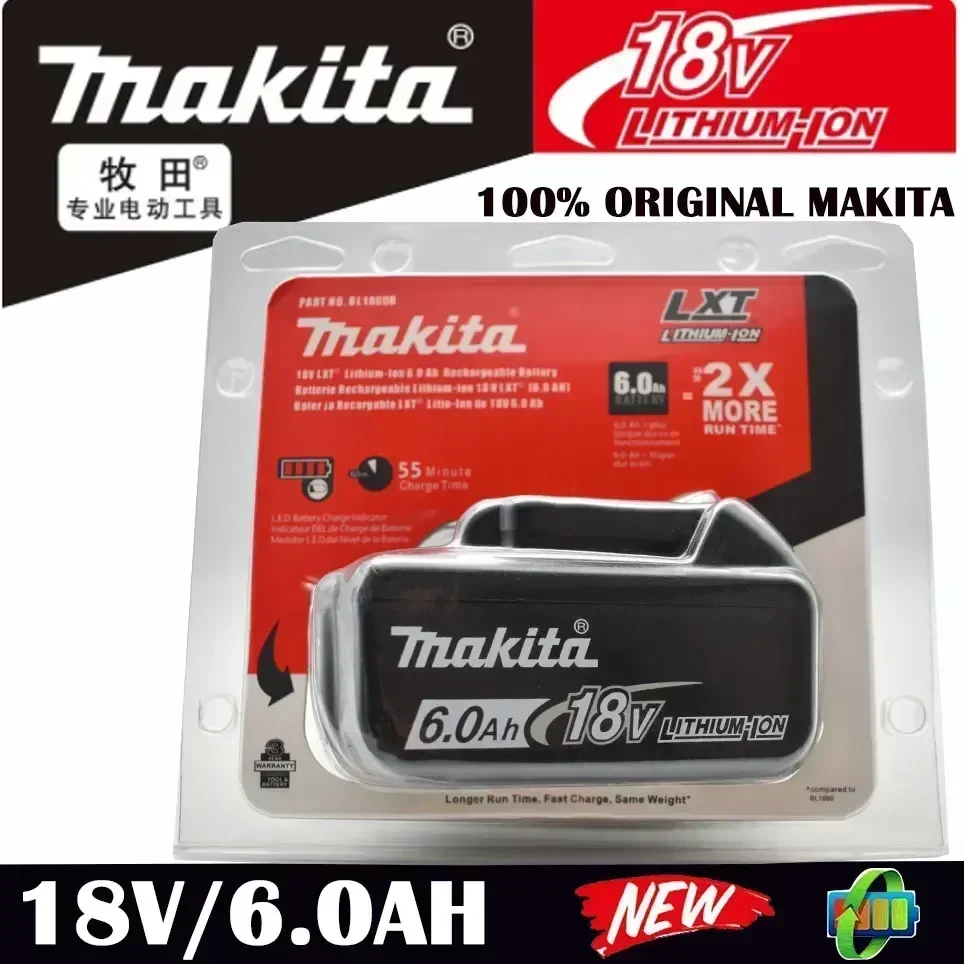 Genuine Makita 6Ah 18V Makita Battery BL1860 BL1850B BL1850 BL1840 BL1830B Makita Replacement Lithium Battery
Genuine Makita 6Ah 18V Makita Battery BL1860 BL1850B BL1850 BL1840 BL1830B Makita Replacement Lithium Battery