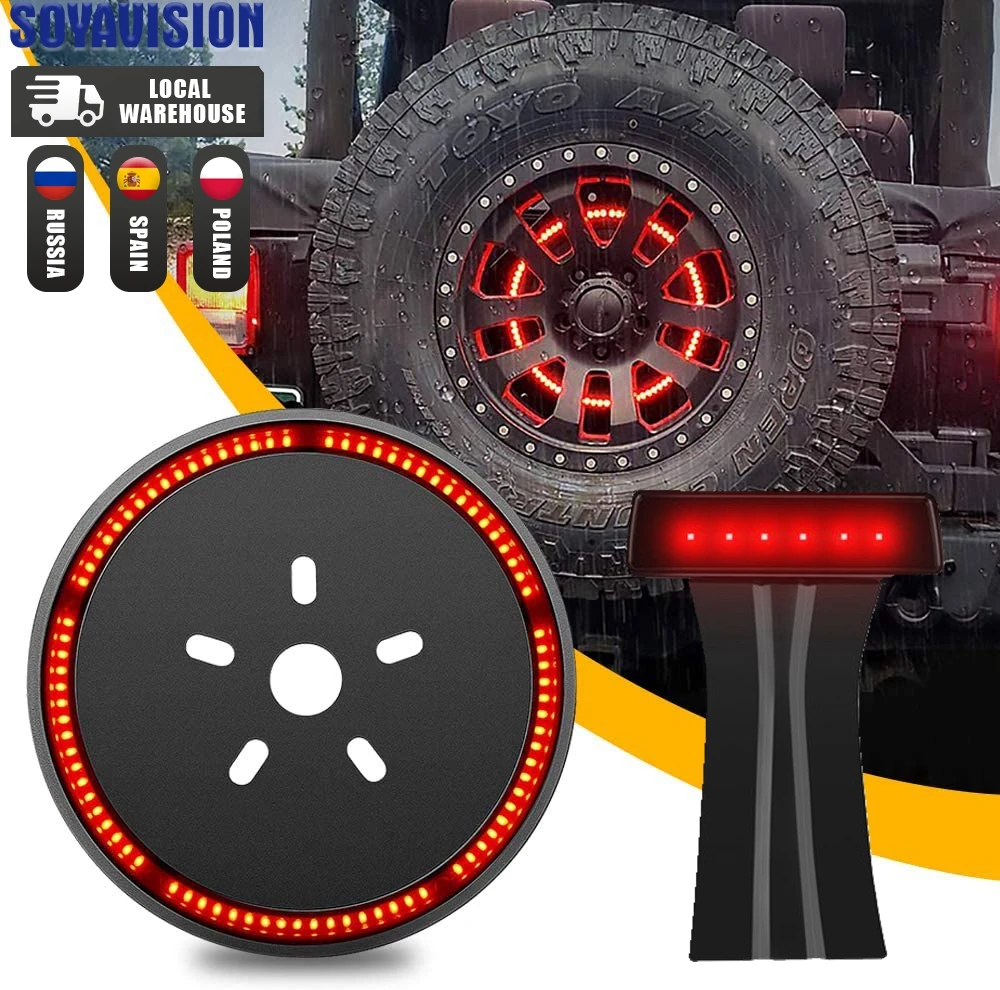 Spare Tire Third Brake Light 3rd LED Rear Wheel Lights Tail Lamp for Jeep Wrangler JK 2007-2018 & Wrangler
Spare Tire Third Brake Light 3rd LED Rear Wheel Lights Tail Lamp for Jeep Wrangler JK 2007-2018 & Wrangler