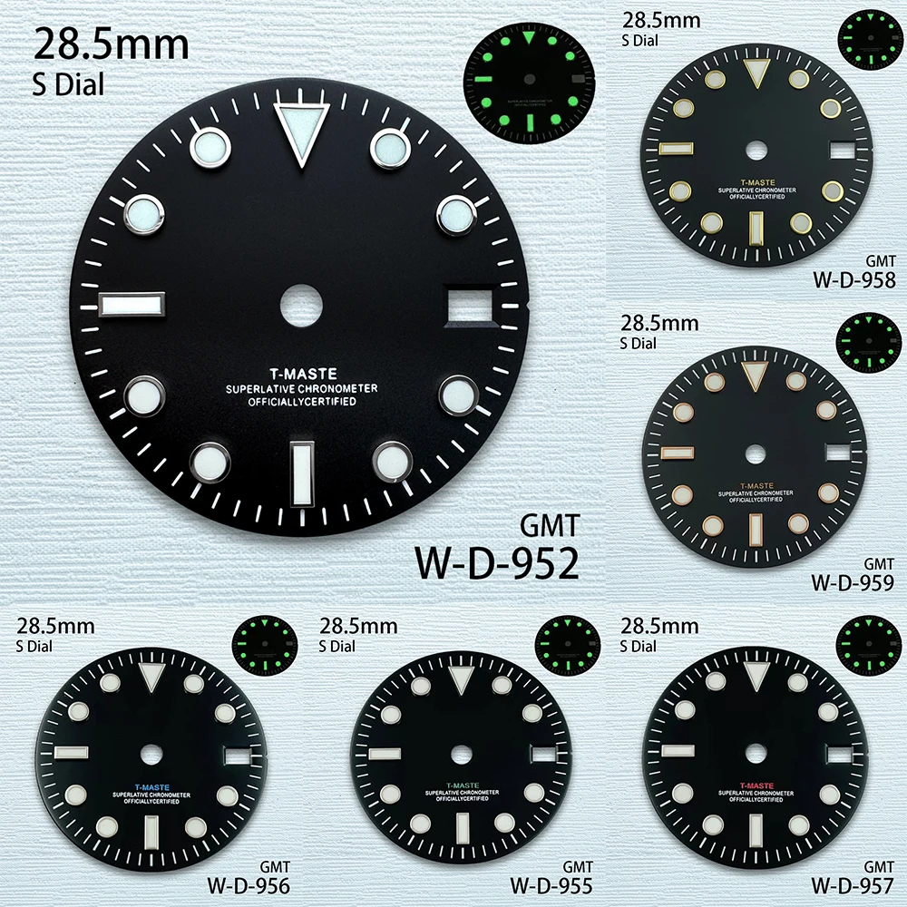 28.5mm S Logo GMT Dial Fit NH34 Movement Green Luminous Matte Blaack High-Quality Watch Modification Accessories
28.5mm S Logo GMT Dial Fit NH34 Movement Green Luminous Matte Blaack High-Quality Watch Modification Accessories