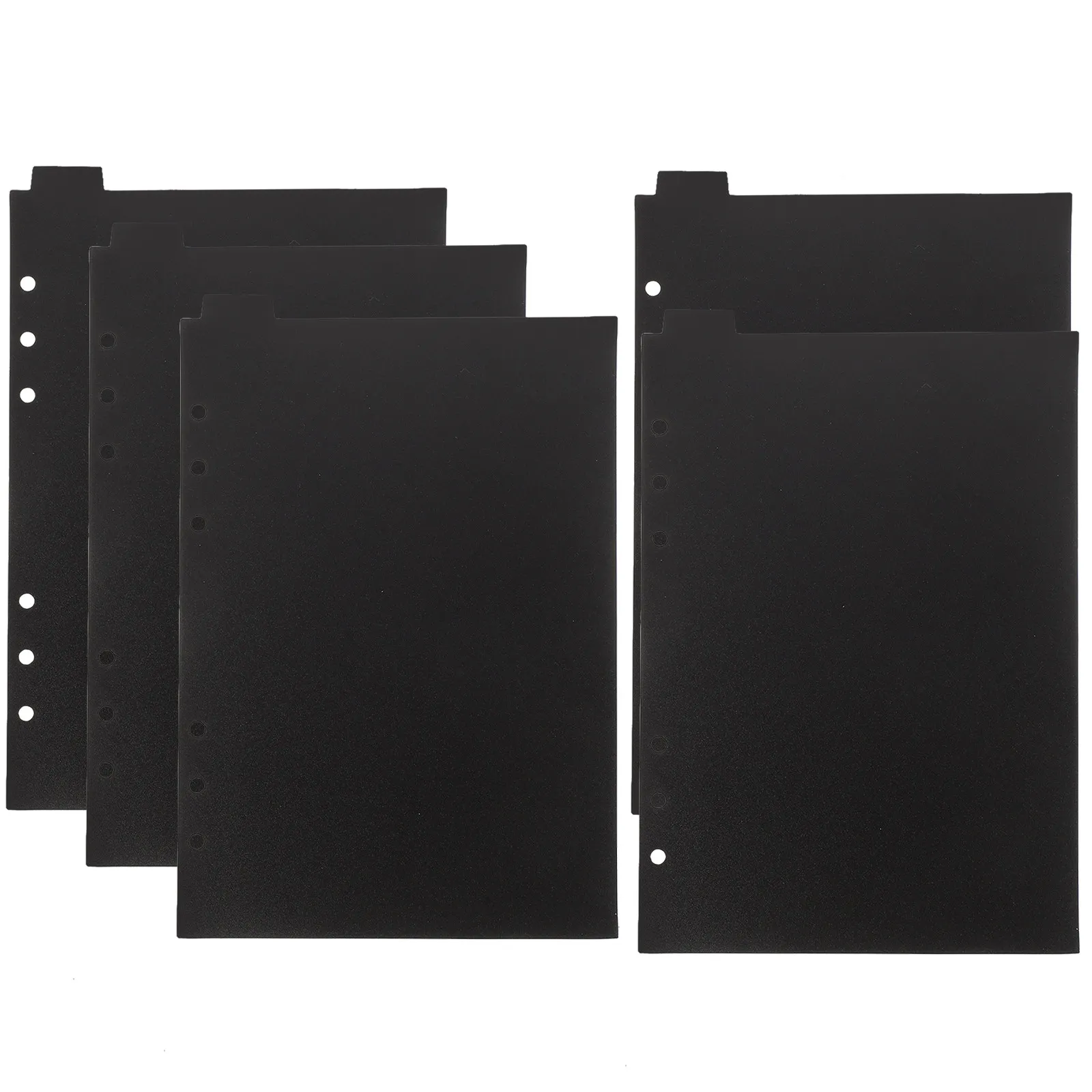 5Pcs A5 Binder Dividers Black Plastic Sturdy Index Tabs Organize 6 Hole Binder Sheets Document Separators Office School Use
5Pcs A5 Binder Dividers Black Plastic Sturdy Index Tabs Organize 6 Hole Binder Sheets Document Separators Office School Use