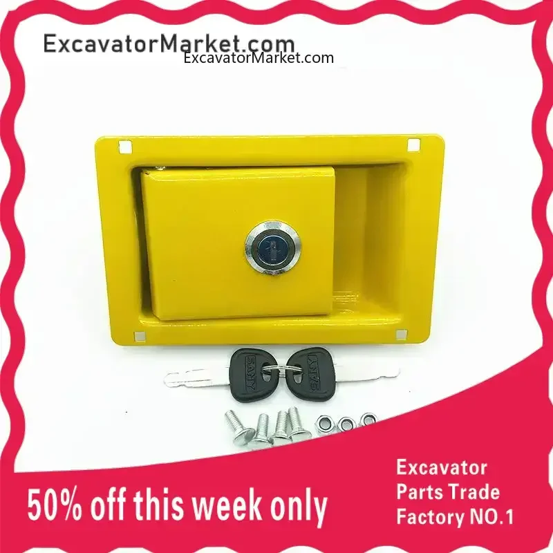 High Quality For SANY excavator Three side door lock Side cover lock Side cover lock Hydraulic pump door excavator
High Quality For SANY excavator Three side door lock Side cover lock Side cover lock Hydraulic pump door excavator