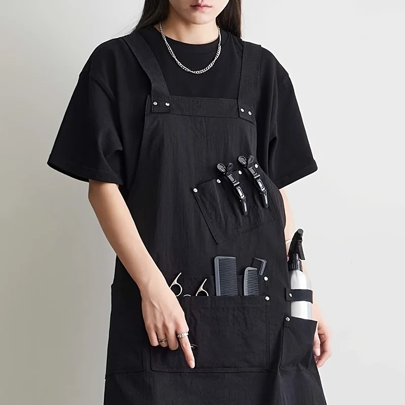 Профессиональный парикмахерский фартук с несколькими карманами для парикмахеров, унисекс, водостойкий салонный халат из полиэстера с индивидуальной печатью логотипа
Профессиональный парикмахерский фартук с несколькими карманами для парикмахеров, унисекс, водостойкий салонный халат из полиэстера с индивидуальной печатью логотипа