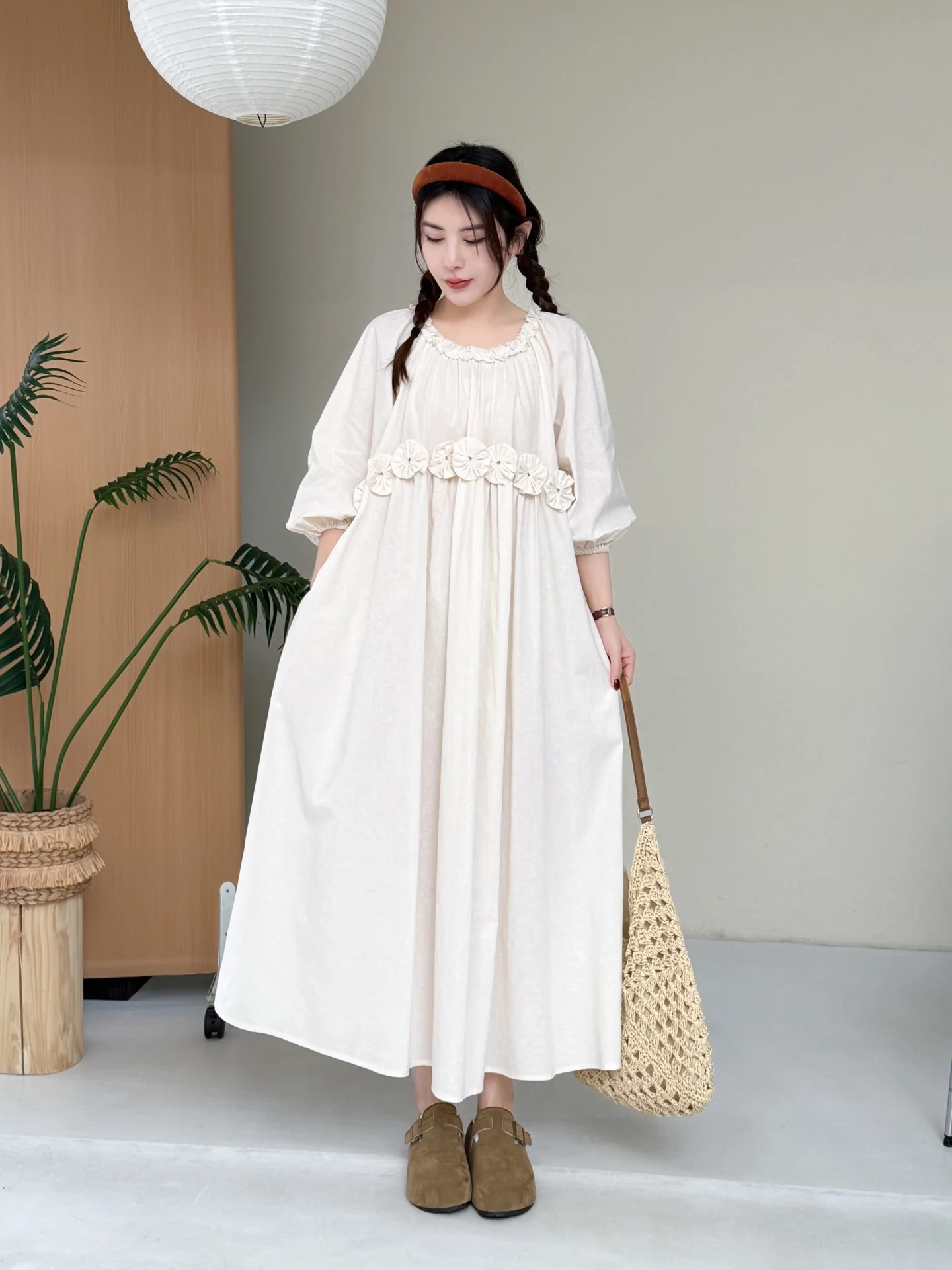 Новинка 2026: Женский свободный пуловер с рукавами-фонариками, круглым вырезом и объемными цветами, длинный рукав
Новинка 2026: Женский свободный пуловер с рукавами-фонариками, круглым вырезом и объемными цветами, длинный рукав