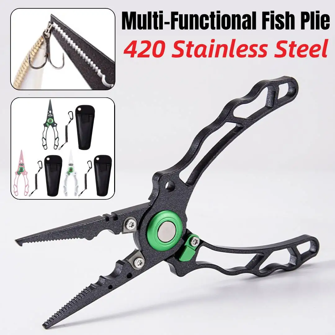 Многофункциональные рыболовные щипцы с ремешком и сумкой для хранения, легкие портативные рыболовные снасти из нержавеющей стали 420, подарок на день отца
Многофункциональные рыболовные щипцы с ремешком и сумкой для хранения, легкие портативные рыболовные снасти из нержавеющей стали 420, подарок на день отца