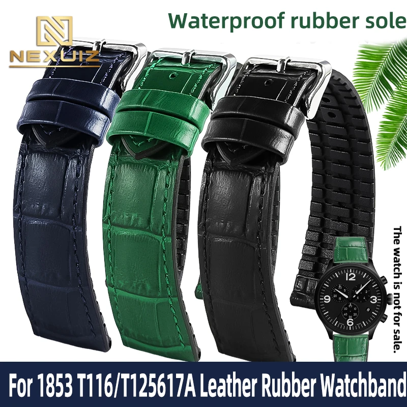 Genuine Leather Rubber Watch Strap For Tissot 1853 T41 Black Knight T116617 T125617 Men's Watchband 19 20 21 22mm Waterproof
Genuine Leather Rubber Watch Strap For Tissot 1853 T41 Black Knight T116617 T125617 Men's Watchband 19 20 21 22mm Waterproof