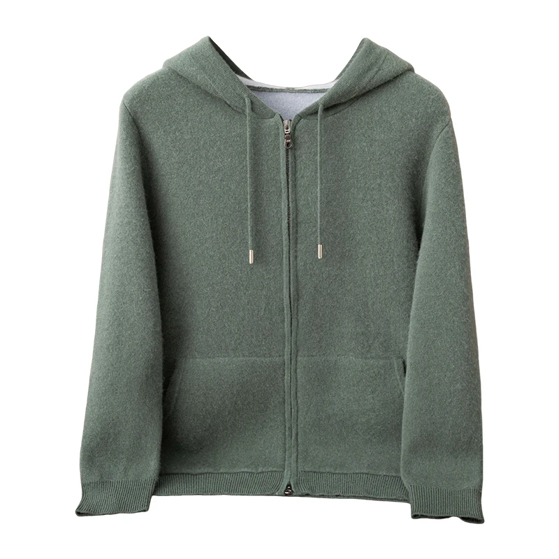 Light Luxury 100% Cashmere Men Sweater Soft Autumn Winter Man Knitwear Hooded Cardigan Long Sleeve Clothing Tops Thick Outerwear
Light Luxury 100% Cashmere Men Sweater Soft Autumn Winter Man Knitwear Hooded Cardigan Long Sleeve Clothing Tops Thick Outerwear
