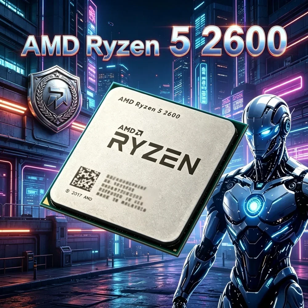 AMD Budget-friendly Ryzen 5 2600 Desktop Processor, 6 Core 12 Thread, 3.4GHz, AM4 Socket
AMD Budget-friendly Ryzen 5 2600 Desktop Processor, 6 Core 12 Thread, 3.4GHz, AM4 Socket