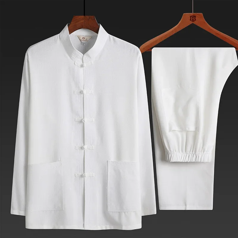 Big Size Men Tang Suit Set Long Sleeve Chinese Traditional Tai Chi Uniform Casual Loose Fit Shirt Pants Ethnic Style Loungewear
Big Size Men Tang Suit Set Long Sleeve Chinese Traditional Tai Chi Uniform Casual Loose Fit Shirt Pants Ethnic Style Loungewear