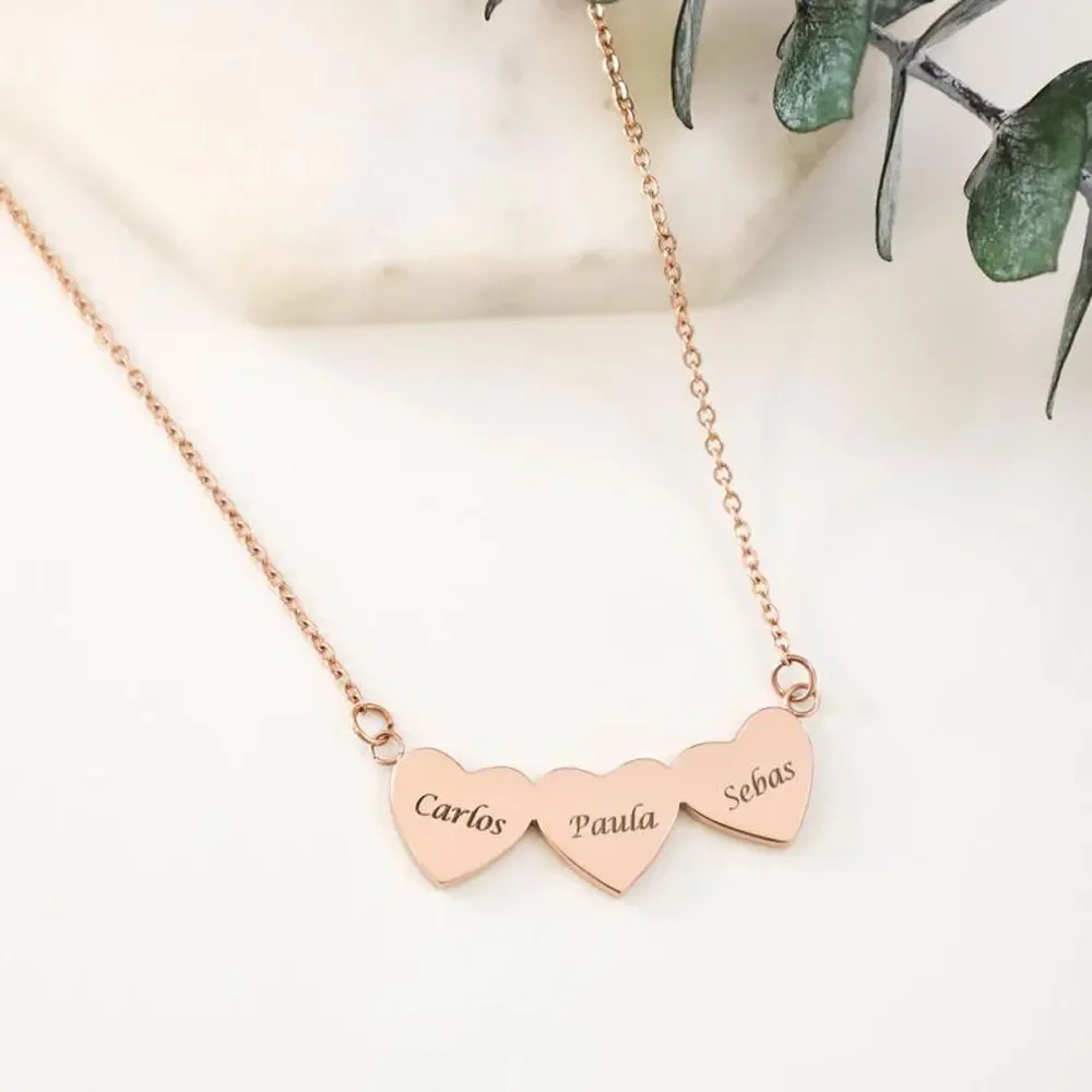 Heart Pendant Necklace For WomenStainless Steel Gold 1-4NamesLoveHeartPendantCarvedDateWomen's Jewelry Gift max colar
Heart Pendant Necklace For WomenStainless Steel Gold 1-4NamesLoveHeartPendantCarvedDateWomen's Jewelry Gift max colar