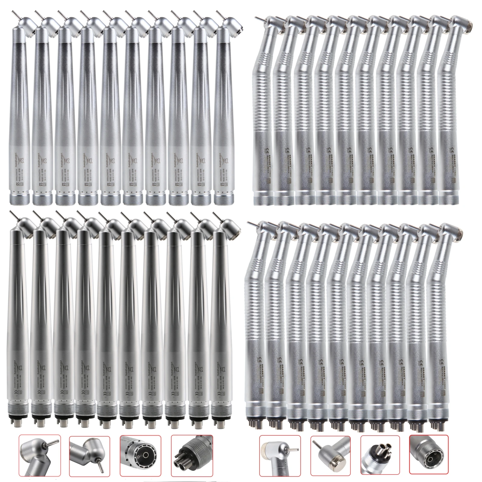 10Pcs NSK Style Dental High Speed Handpiece Single Water Spray Push Button Air Turbine Standard Head 2/4-Hole Dentistry Tools
10Pcs NSK Style Dental High Speed Handpiece Single Water Spray Push Button Air Turbine Standard Head 2/4-Hole Dentistry Tools