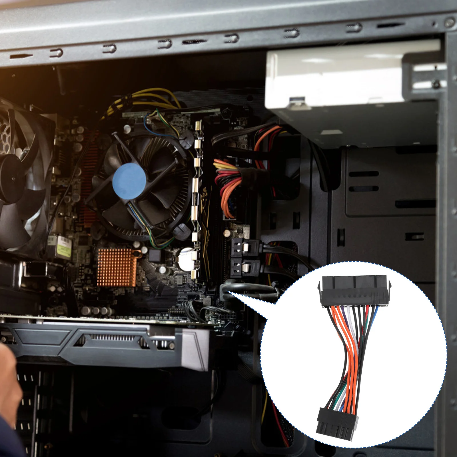 24 Pin to 14 Pin Atx Power Supply Cable Replacement High-Durability Tinned Copper Wire for H81 Q65 Q77 Motherboards
24 Pin to 14 Pin Atx Power Supply Cable Replacement High-Durability Tinned Copper Wire for H81 Q65 Q77 Motherboards