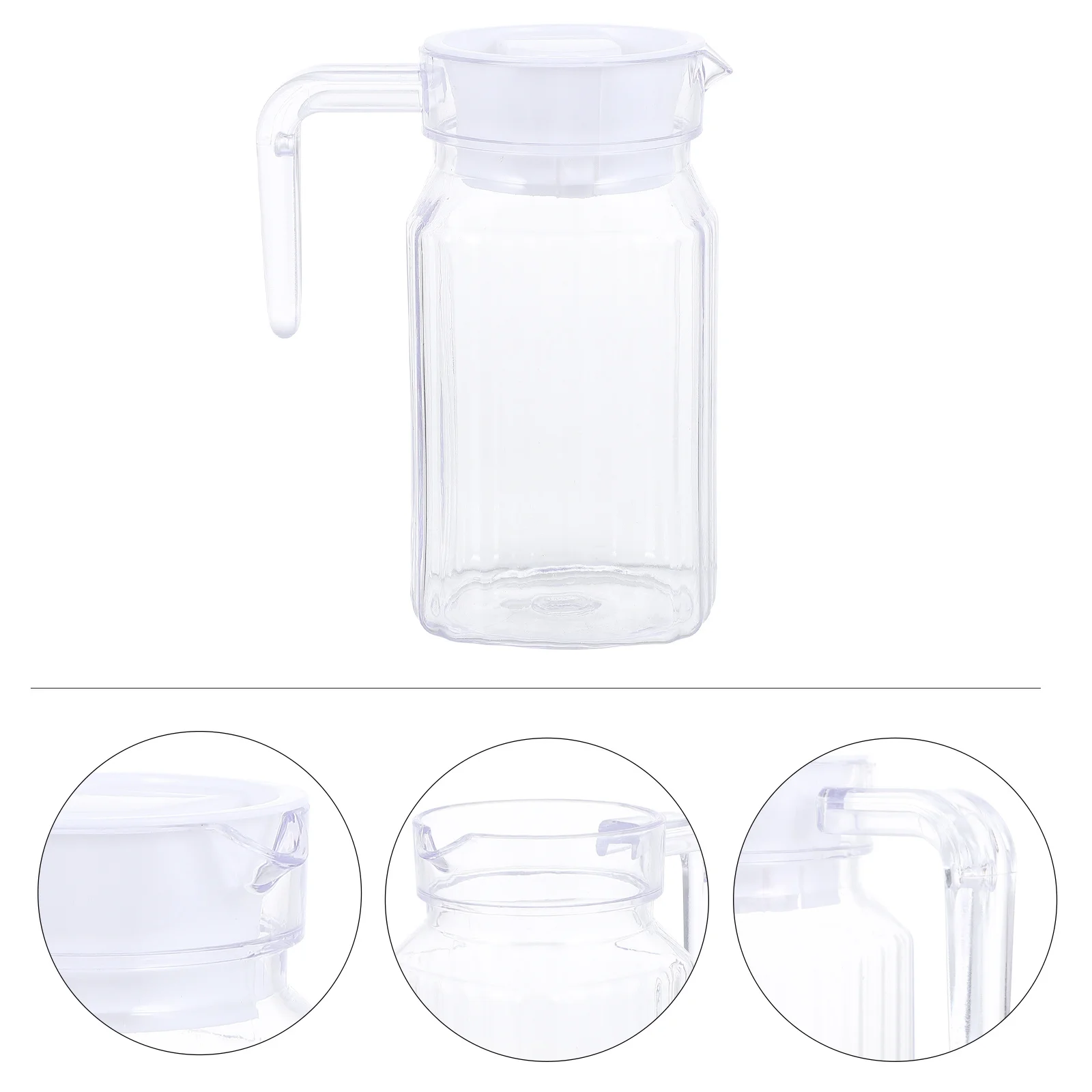 1Pcs Plastic Cold Water Kettle Large Opening Handle Lid Refillable Heat Resistant Water Pitcher for Dinner Picnic
1Pcs Plastic Cold Water Kettle Large Opening Handle Lid Refillable Heat Resistant Water Pitcher for Dinner Picnic