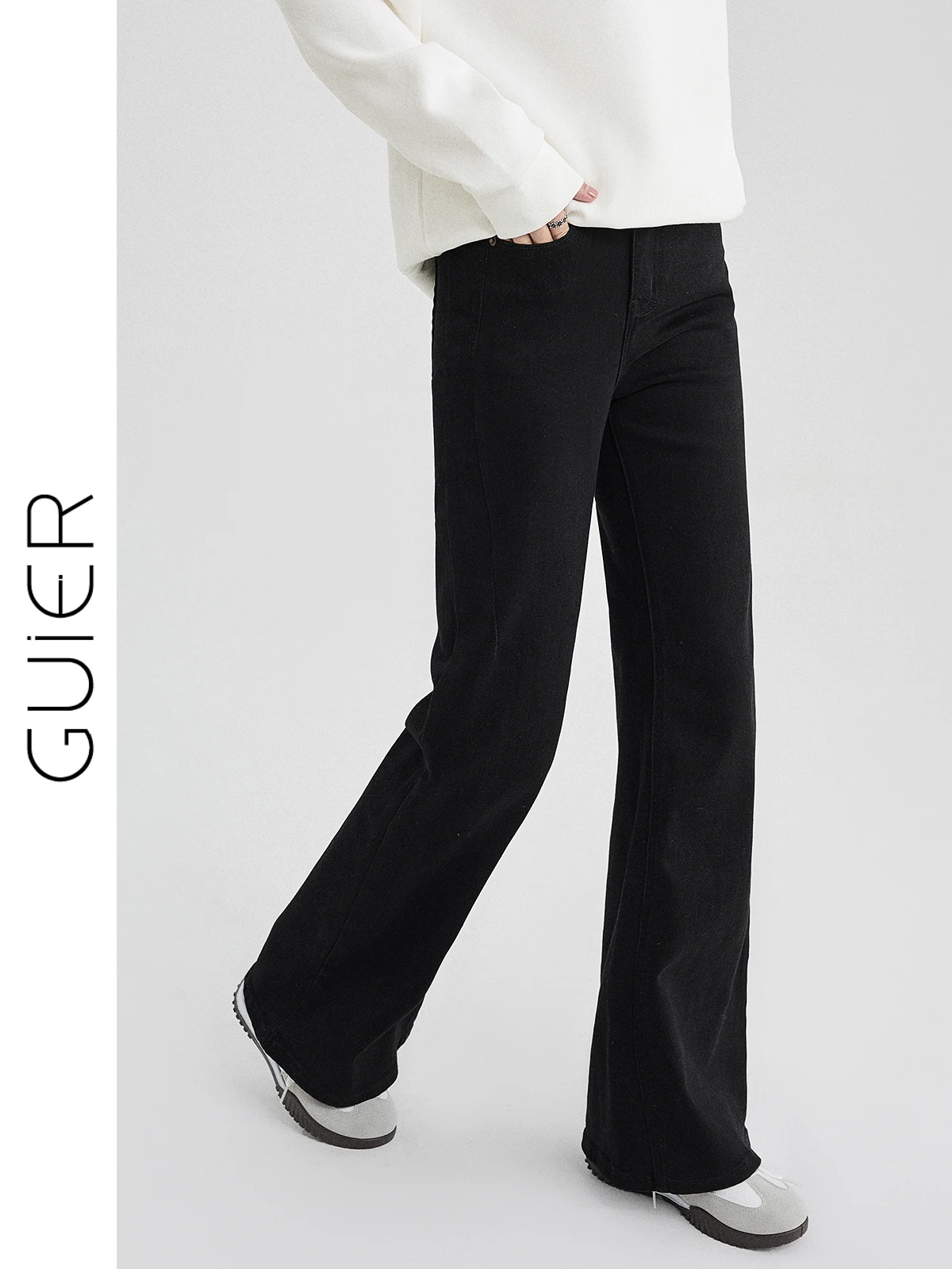 High Waist Bell Bot Jeans Women's Bla Slimming Retro Sle Spring New Arrival Guier Ladies Faion Pure Color Zipper Clo...
High Waist Bell Bot Jeans Women's Bla Slimming Retro Sle Spring New Arrival Guier Ladies Faion Pure Color Zipper Clo...